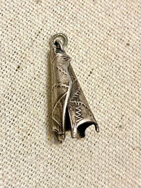 Vintage Sterling Silver Teepee Charm / Charm Bracelet Charm